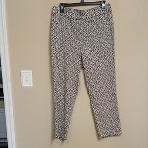 Women's Printed Ankle Pants - Cream Multi